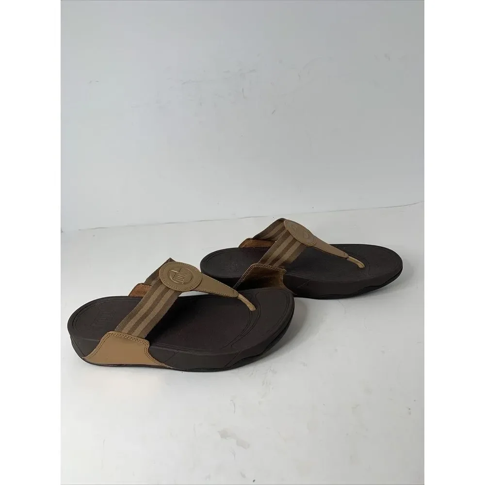 FITFLOP WALKSTAR NEW BRONZE thong style sandal‎ womens sz 10